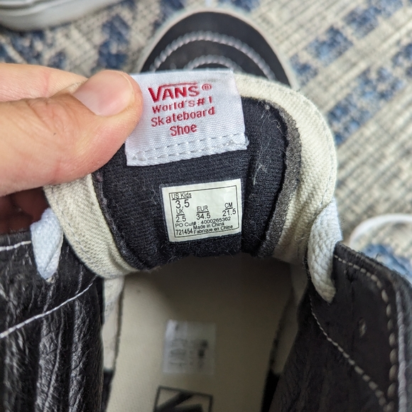 VANS hight tops kids 3.5 black - Picture 5 of 6